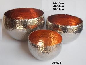 เชิงเทียนอะลูมิเนียมสีทองแดงผสมนิกเกิล ขอบเปลวไฟ สำหรับตกแต่งบ้านช่วงคริสต์มาส วัสดุแก้ว - Product Image 2