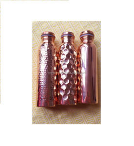 Bouteilles d'eau martelées en cuivre pur ensemble de 3 bouteilles d'eau attrayantes en cuivre de haute qualité de concepteur de qualité supérieure vente chaude - Product Image 1