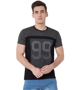 Camiseta de manga corta con estampado personalizado para hombre 100% algodón con diseño personalizado MOQ bajo aceptado camiseta de etiqueta privada Factory India - Product Image 1