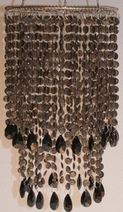 Lámpara colgante de techo blanca moderna, candelabro de cristal contemporáneo de hierro con control de interruptor para instalación de habitación de Hotel - Product Image 5