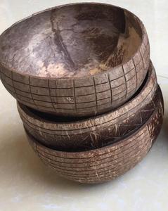 ชามมะพร้าวแกะสลักตามธรรมชาติ - Product Image 6