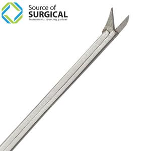 Ciseaux micro-auriculaires Bellucci, longueur de la tige de 80 mm, pinces en acier inoxydable, instruments chirurgicaux - Product Image 2