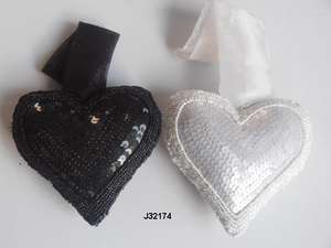 ลูกปัดแก้วรูปหัวใจสีเขียวเข้มแบบทูโทนเครื่องประดับต้นคริสต์มาสมีให้เลือกทุกสีของประดับตกแต่งวันเกิด - Product Image 5