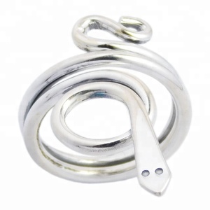 Anillo liso de Plata de Ley 925, joyería de plata de moda hecha a mano, anillos Vermeil de eternidad de serpiente, joyería fina hermosa - Product Image 2