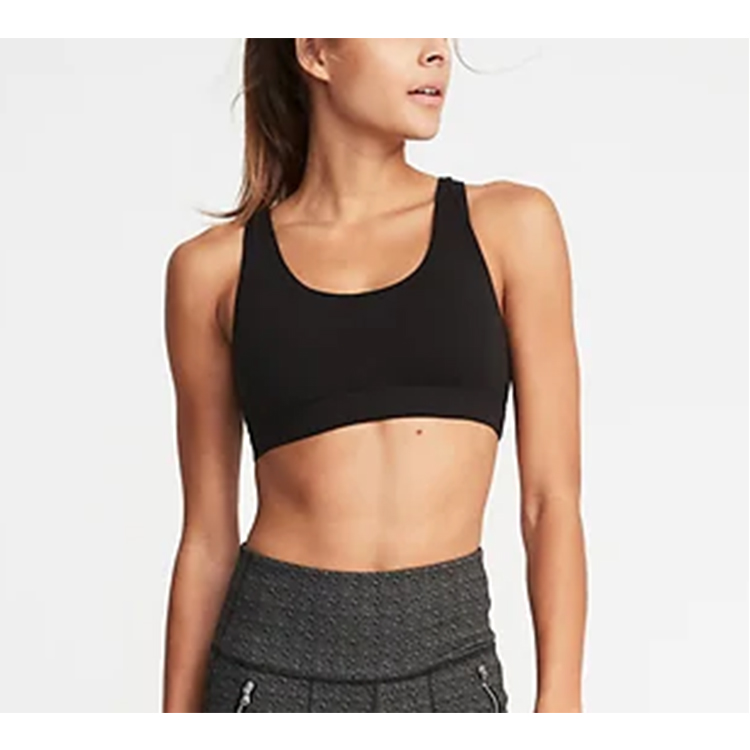 Black Breathable Plus Size Waterproof Gym Sports Yoga Bra on Sale