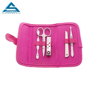 Kit de manicura profesional de gran oferta, 5 uds., juego de cuidado de uñas de belleza de Color personalizado, Material de acero inoxidable para salones - Product Image 1