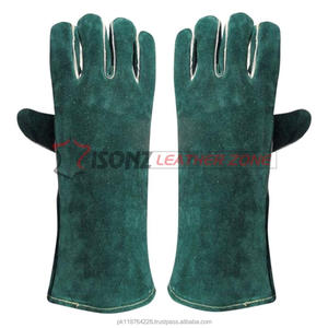 Gants de soudage SONZ Tig Argon en cuir de veau, manchette longue droite, résistants à la chaleur, antidérapants, respirants, durables - Product Image 4