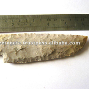 Vente en gros de pointes de flèches sculptées en pierre précieuse agate quartz rose améthyste lames de couteau pendentif en cristal avec motif de guérison - Product Image 2