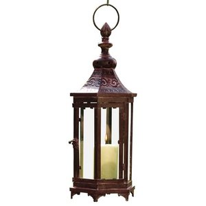 Bronze Metal Moroccan-style Hanging <b>Candle</b> <b>Lantern</b> Decorative Vintage <b>Lantern</b> for indoor and <b>outdoor</b> decoration Customizable - Product Image 1