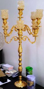 Globe en cristal, candélabre en métal, pièce maîtresse décorative pour Pâques, anniversaire, mariage, maison et fête en vrac - Product Image 6