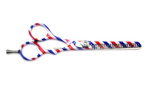 ชุดกรรไกรตัดผมขนาด6นิ้ว,กรรไกรตัดผมทำจากสเตนเลสสตีลสำหรับมืออาชีพแบบพิมพ์ลายเสาสำหรับช่างตัดผม - Product Image 5