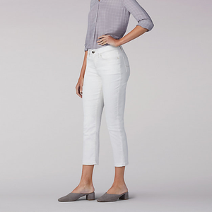 กางเกงผ้าทอลายทแยงสามส่วนสไตล์ใหม่ระบายอากาศได้ดีหรูหราสำหรับสุภาพสตรีออกแบบได้ตามต้องการ - Product Image 3