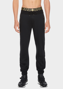 Pantalon de survêtement évasé décontracté de haute qualité pour hommes Pantalon de survêtement patchwork à ceinture élastique Pantalon de survêtement évasé empilé pour hommes - Product Image 2