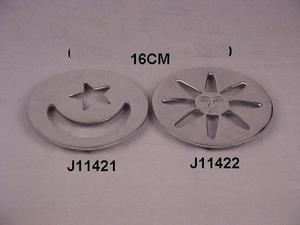 Remaches de aluminio fundido con diseño de flores y esmalte de espejo, también se puede poner en la alfombra, mesa, artículos de cocina - Product Image 4