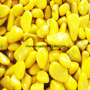 Guijarros de piedra de mármol brillante, rellenos de jarrón de piedras preciosas estilo Feng Shui para decoración de Exteriores/jardín - Product Image 2