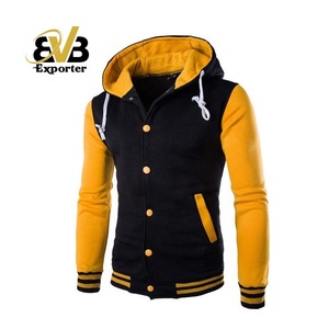 Chaquetas con capucha de lana de marca personalizada, sudaderas con cierre de botones de temporada de invierno, estilo universitario con logotipo personalizado - Product Image 1