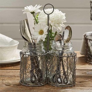 Caddie mural suspendu en fer, caddie de cuisine, décoration de maison et cuisine, haute qualité - Product Image 3