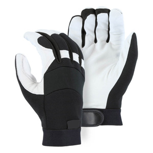 Gants de pilote et de motard en cuir de grain de peau de vache robustes gants de cuir synthétique de conducteur en matériau durable confortable unisexe - Product Image 6