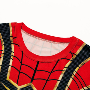 T-shirt de sport pour hommes, vêtement personnalisé en sublimation motif d'araignée, pour garçons - Product Image 4