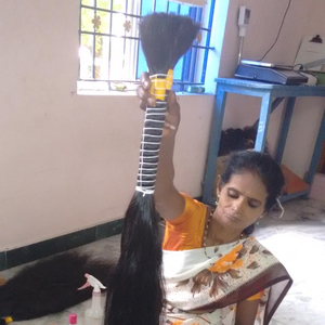 Extensiones de cabello humano natural a granel de calidad superior de South Indian Factory Temple Human Hairs. Cutícula alaigned pelos Remy indios - Product Image 1