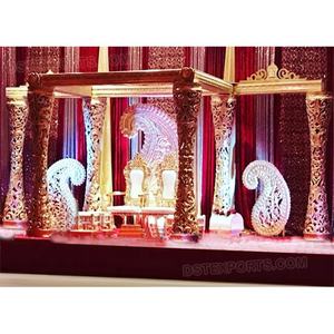 Mandap Mandap ชุดแต่งงานสีทองแบบดั้งเดิม Mandap,Mandap งานแต่งงานสีทอง Delizio Maharaja - Product Image 1