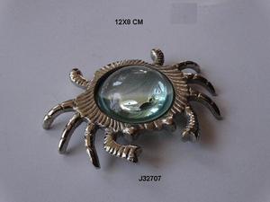 Silver Plated Brass Handle <b>Magnifying</b> <b>Glass</b> with Embossed Design Men's Gift Metal <b>Magnifier</b> - Product Image 2