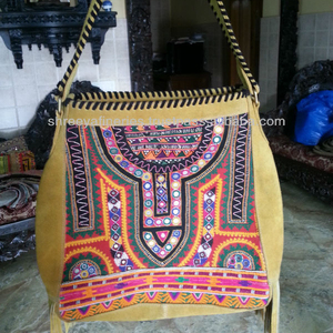 Banjara TRIBAL VINTAGE bolso monedero bolso hecho a mano con cuero - Product Image 1