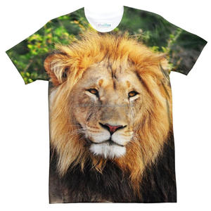 Camiseta con estampado de sublimación, camiseta con diseño de León, buena calidad - Product Image 1