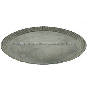 ถาดผลไม้ชุบสังกะสีถาดผลไม้เหล็กราคาต่ำถาดเสิร์ฟโลหะ - Product Image 5