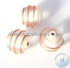 BEADS-Cuentas de vidrio de lujo en forma de remolino en azul, negro, blanco, fabricación de joyas, decoración, Material de cristal, patrón Rondelle, cuentas sueltas - Product Image 5