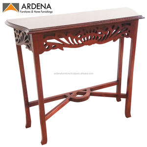 Table console minimaliste européenne, moderne et antique, meubles indonésiens en bois massif pour la maison, le salon, le hall ou la table d'appoint - Product Image 5