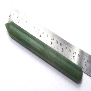 ไม้กายสิทธิ์หินอัญมณีธรรมชาติสีเขียวคริสตัล - Product Image 1