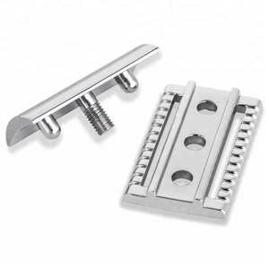 Kaneka maquinilla de afeitar de seguridad de doble filo con mango de metal de alta calidad ajustable personalizada para hombre de gran oferta con embalaje personalizado - Product Image 3