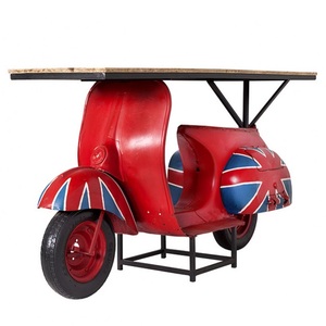 Bureau industriel moderne de scooter à hauteur réglable de la meilleure qualité avec du bois et du fer - Product Image 1