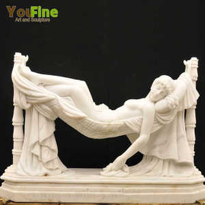 Statue en marbre d'extérieur, Statue de la mythologie lucreety teint - Product Image 2