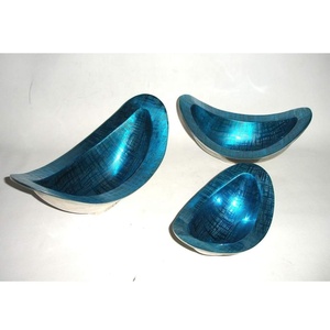 Gran oferta, cuenco para servir con forma de triángulo redondo de fundición de aluminio, cuenco para servir esmaltado de buena calidad, cuenco decorativo, platos para servir - Product Image 2