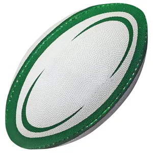 Promosyon özel Logo ucuz PU PVC şişme Rugby modeli topları