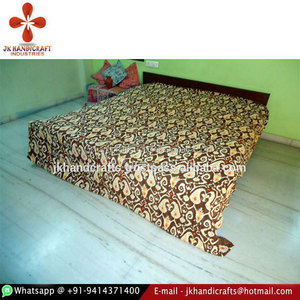 Ikat Kantha <b>Quilt</b> Ikat Kantha Cotton <b>Bedding</b> Throw - Product Image 1