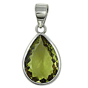 Venta al por mayor 925 joyería de plata esterlina sólida colgante de cuarzo de limón minimalista de alta calidad con piedras preciosas para mujeres de fiesta - Product Image 1