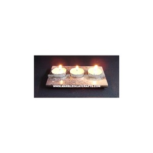 Portavelas de Piedra Jabonosa Hecho a Mano, Hermoso y Decorativo - Product Image 1