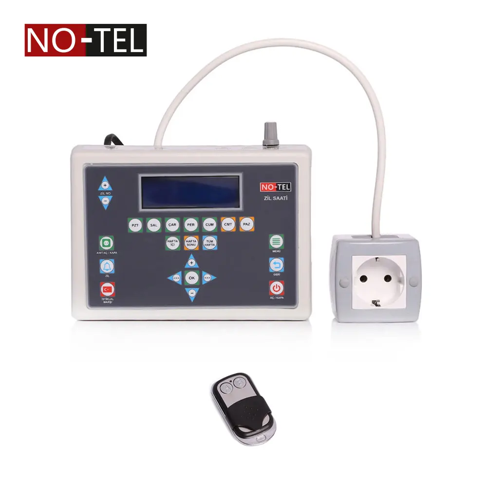 Notel NOT ZS2K Programmable School Bell Timer with Remote Controller