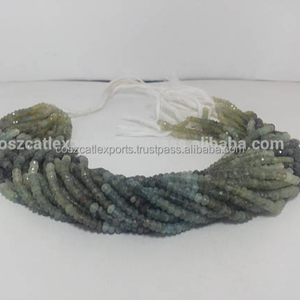 Musgo aguamarina facetado Rondelle Strand DIY joyería de moda para mujeres para collares con cuentas pulseras cuentas de cristal de Murano - Product Image 2