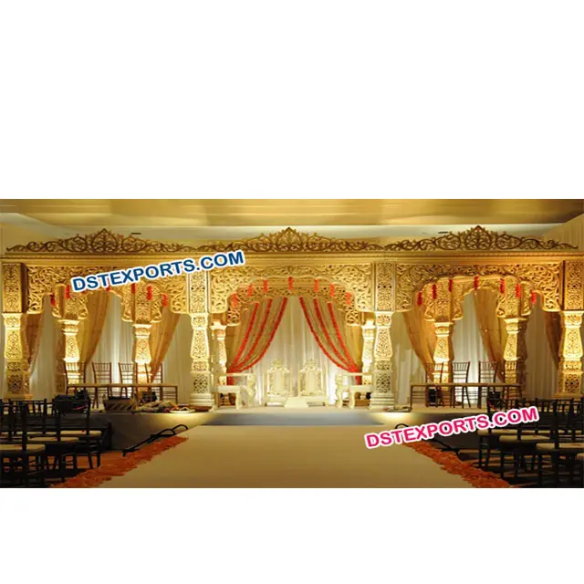 Dulhan-زفاف المانداب الهندي, زفاف ، الشاهي ، مهاراجا ، Mandap ، تصميم مختلف ، زفاف ، الشركة المصنعة