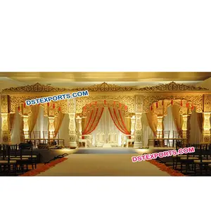 Dulhan mariage fibre Mandap mariage indien Shahi Maharaja Mandap conception différente mariage Mandaps fabricant australie - Product Image 1