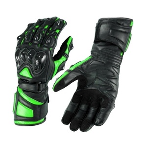 Guantes de cuero para motocicleta, de cuero de vaca, personalizados - Product Image 3