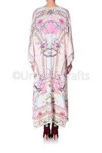 Bán Buôn Tuỳ Chỉnh Dubai Bãi Biển Kaftan Người Phụ Nữ Hoàn Hảo Floral Chỉnh Trang Làm Việc Đảng Mặc Truyền Thống Kỹ Thuật Số Thời Trang Bìa Up - Product Image 6
