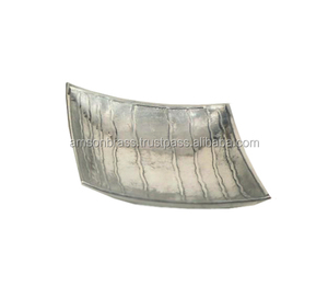 จานโลหะอลูมิเนียมทรงรีจานลายนูนชุบนิกเกิลจานโบราณ - Product Image 3