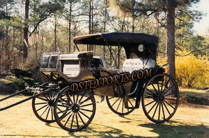 Chariot victorien à cheval de Style antique, chariot victorien de conception de mariage, landau victorien et de mariage - Product Image 5