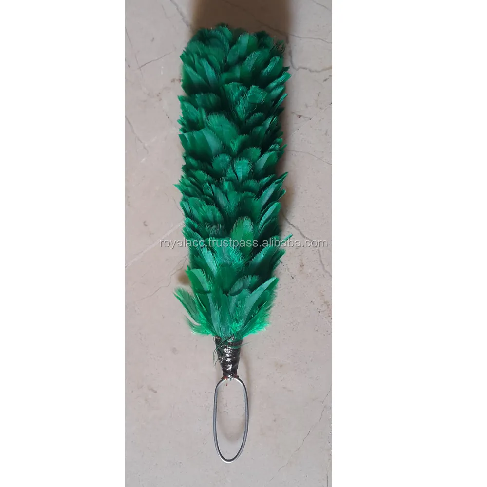 Groene Hackle Rode Pluim Voor Baret Zwarte Veren Hackles Voor Baret Groothandel Fabriek Veer Hackle Leverancier