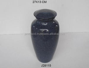 Hot Selling Cast Brass and Aluminium <b>Urn</b> <b>Jar</b> Single Tone Stone Style Finish for Keepsake Pet <b>Urns</b> Funeral Supplies - Product Image 3